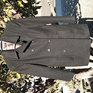 J Crew Black Wool Hip length Blazer Size 12